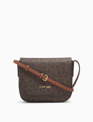 calvin klein monogram crossbody bag