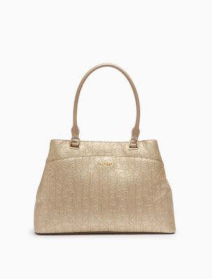 calvin klein logo tote