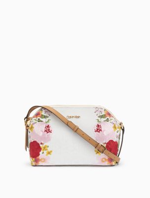 floral crossbody purse