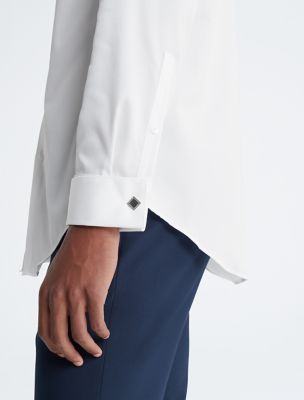 Slim Fit Bedford French Cuff Non-Iron Dress Shirt | Calvin Klein USA