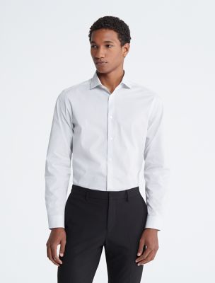 Slim Fit Steel Stripe Button-Down Shirt, Pinstripe