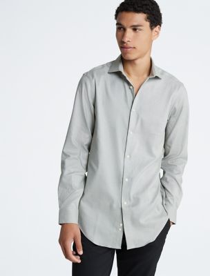 Classic Fit Steel Button-Down Shirt | Calvin Klein USA