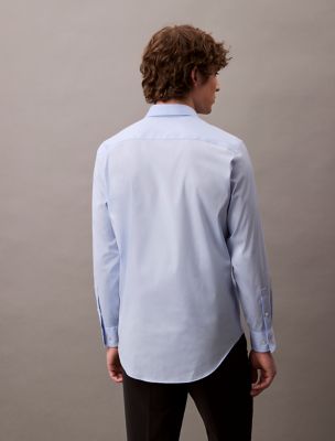 Мужские рубашки Calvin Klein Refined Slim Stretch Button-Down Shirt — фото 3