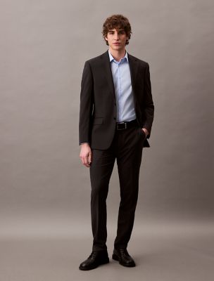Refined Slim Stretch Button-Down Shirt, Blue