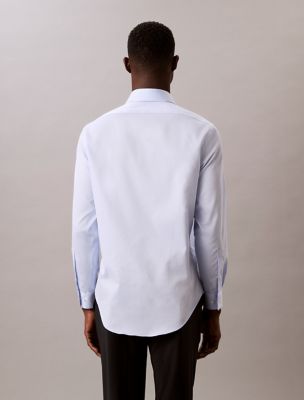 Мужские рубашки Calvin Klein Steel Solid Slim Fit Button-Down Shirt — фото 3