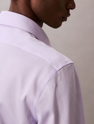 Steel Solid Slim Fit Button-Down Shirt | Calvin Klein
