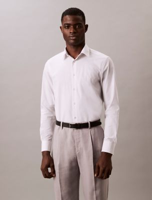 Steel Plaid Slim Button-Down Shirt, Peach Multi