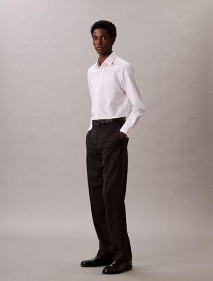 Refined Cotton Stretch Slim Fit Dress Shirt | Calvin Klein USA