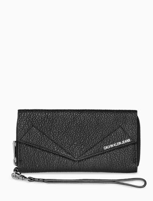 calvin klein zip wallet