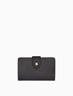 calvin klein saffiano leather wallet