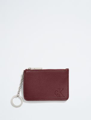 All Day Zip Card Case, Deep Rouge