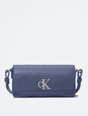 Calvin Klein Charlie Signature Crossbody Bag in Gray