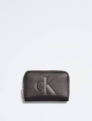Sculpted Monogram Medium Zip Wallet | Calvin Klein