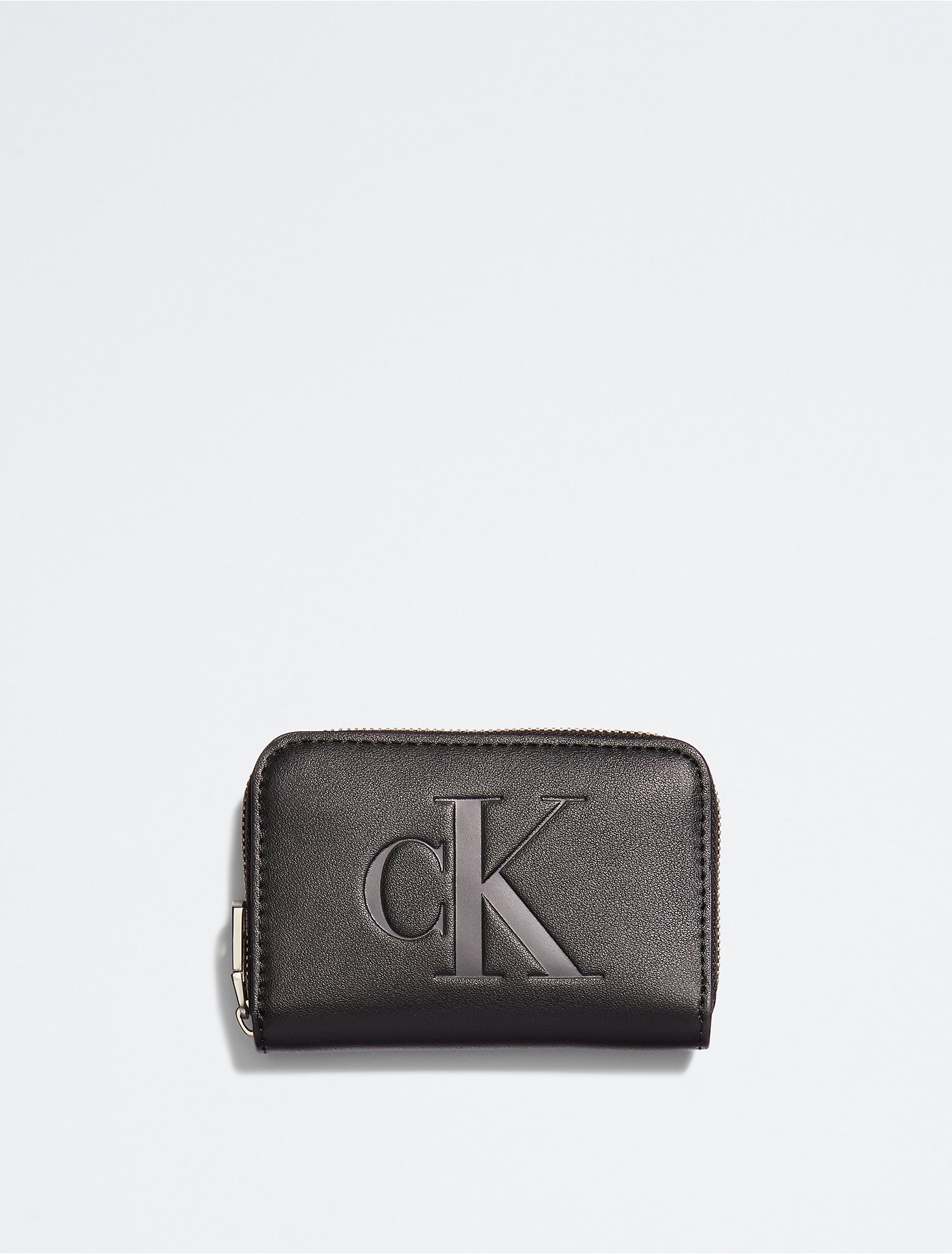 stil Spelling Ontvangst Sculpted Monogram Medium Zip Wallet | Calvin Klein
