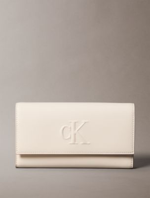 Calvin retailer Klein monogram logo wristlet waller