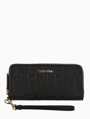 calvin klein zip wallet