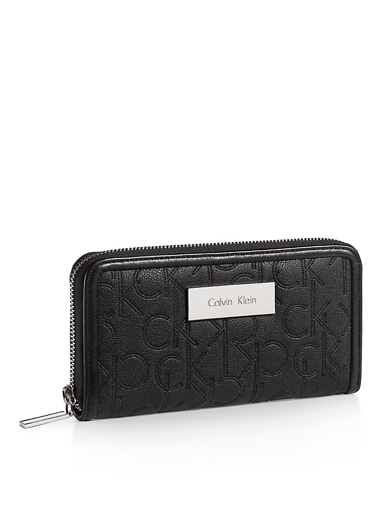 calvin klein womens sadie zip continental wallet | eBay