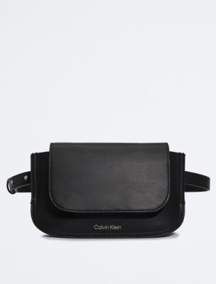 Calvin Klein Crossbody Saddle Bag - Black