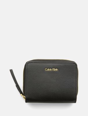 calvin klein zip wallet