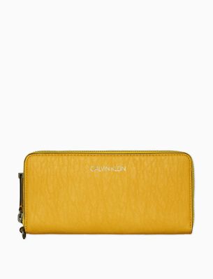 calvin klein yellow wallet