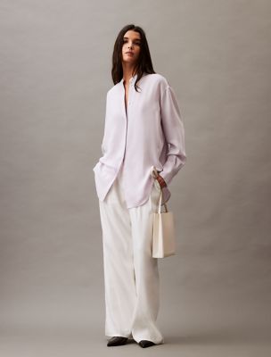 Flowing Drape Shirt, Orchid Hush