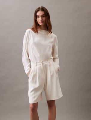 Flowing Long Sleeve Top, Antique White