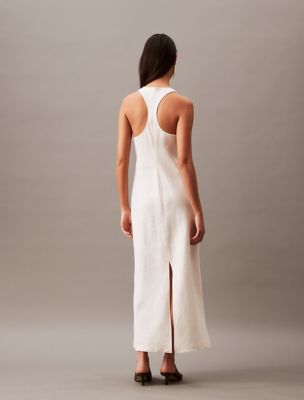 Linen Blend Casual Day Dress | Calvin Klein USA