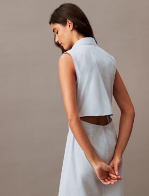 calvin klein cut out dress CALVIN KLEIN JEANS Wrapping Cut Out Dress Multicolour