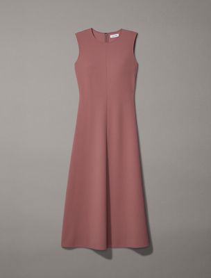 compact stretch crepe midi dress calvin klein Compact Stretch Crepe Midi Dress