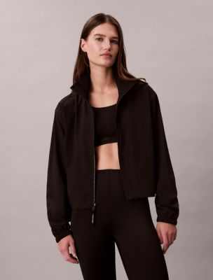 Modern Sport Windbreaker Jacket, Black