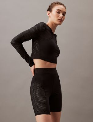 CK Sport Future Icon Mesh Bike Shorts, Black