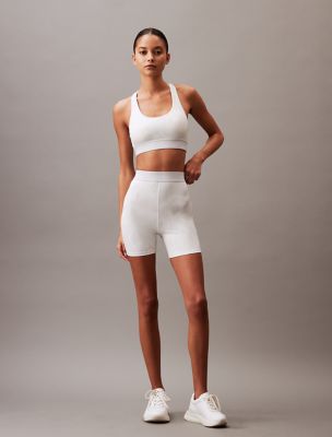 Modern Sport Solid High Waist Bike Shorts, Grey Haze Floral
