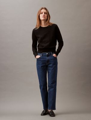 Женские свитеры Calvin Klein Smooth Cotton Relaxed Monogram Sweater — фото 3