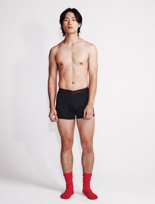 Icon Cotton Stretch Crossover Trunk, Black