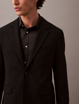 Мужские пиджаки Calvin Klein Slim Wool Gabardine Blazer — фото 4