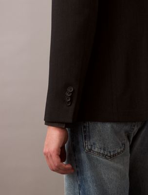 Мужские пиджаки Calvin Klein Slim Wool Gabardine Blazer — фото 6