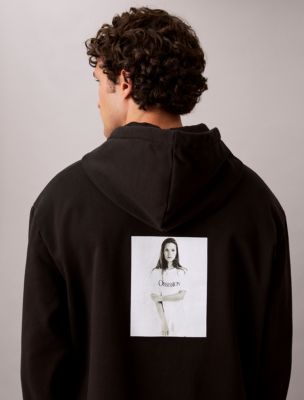Мужское худи Calvin Klein Kate Moss Obsession Graphic, цвет: Чёрный — фото 2