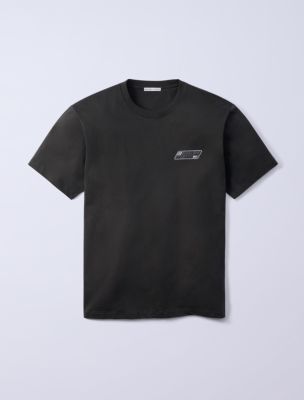 Jung Kook for Calvin Klein Logo Badge Relaxed T-Shirt, Peat