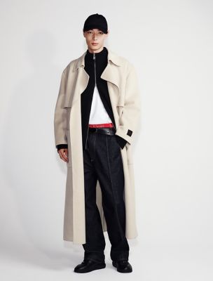 Wool Blend Trench Coat | Calvin Klein® Canada