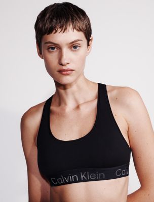 Icon Cotton Modal Unlined Bralette, Black