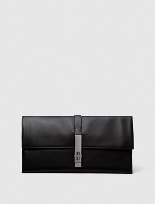 Leather Clutch, Black