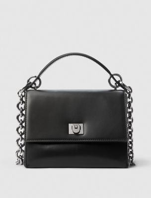 Leather Crossbody, Black