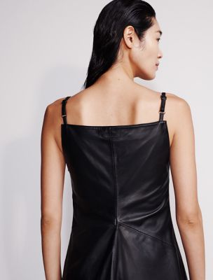 black leather strapless midi dress Faux Leather Strapless Midi Dress | Going out dresses main image 0