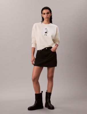 Женские худи Calvin Klein Kate Moss Terry Graphic Relaxed Sweatshirt — фото 4