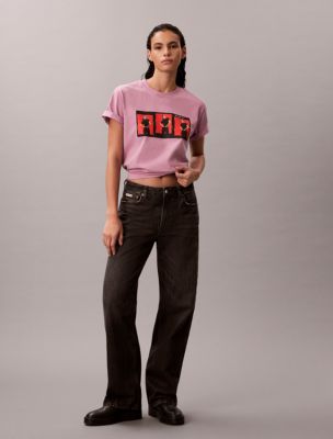 Kate Moss Graphic Boxy T-Shirt, Orchid Haze