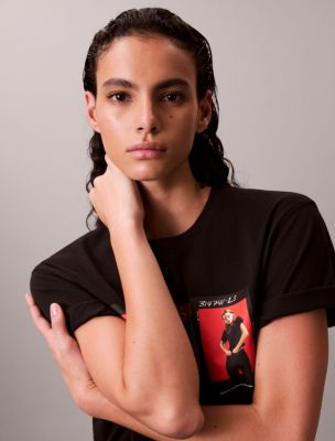Женские футболки Calvin Klein Kate Moss Graphic Boxy T-Shirt — фото 6