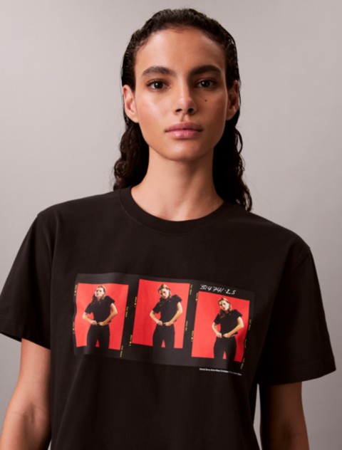 Женские футболки Calvin Klein Kate Moss Graphic Boxy T-Shirt