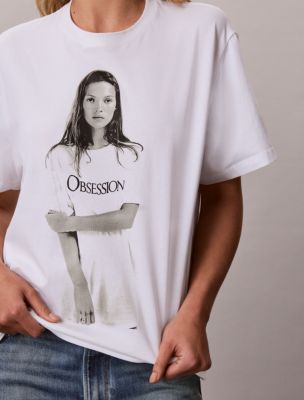Женские футболки Calvin Klein Kate Moss Graphic Tee — фото 3