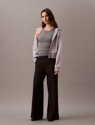 Active Commute Wide Leg Pants, Black Beauty