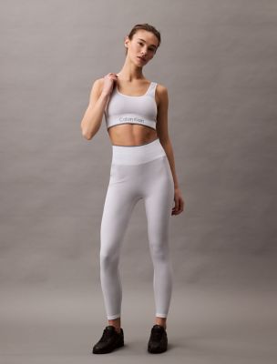 Rib Sport Leggings, Brilliant White